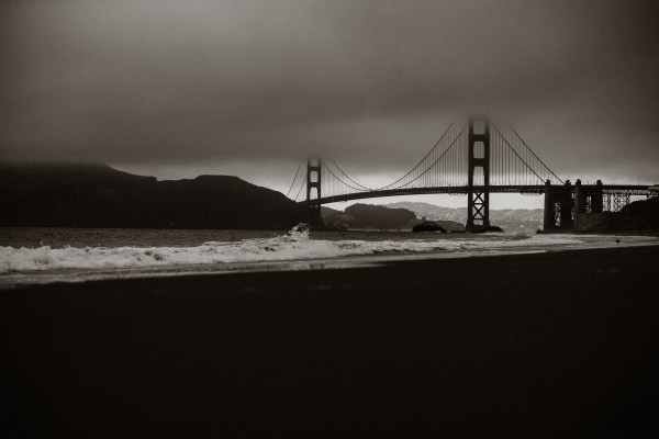 B&W Golden Gate Print